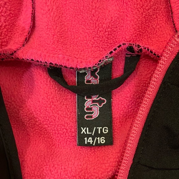 Girls 14-16 (xl) XMTN shell Jacket with Pink Floral Details - Picture 3 of 12